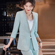 예니브 여성 코트 여성 빅사이즈 슬림핏 패션 정장 양복 자켓 오피스룩 +사은품