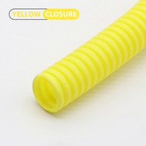 절연 튜브 PP 주름관 플라스틱 와이어 스레딩 보호 10m, 21.Yellow Closure - AD 28.5 x