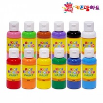 제이스토어 / 핑거페인트 키즈맘아트 미술놀이 x 세트 60ml 12색, 본상품선택