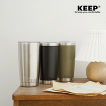 KEEP KEEP 캠핑 대용량 텀블러 600ml 스테인리스 보온 보냉 보온컵, free, 핑크