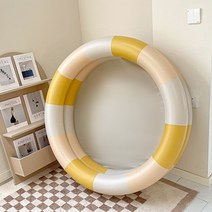 간이수영장 원터치 간이 수영장 가정용 에어풀장 직경 90cm 풍선 수영장 아기 장난감 패, yellow