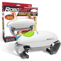 Robotwist 원터치 전기 병 오프너 기계 강력한 병따개 잼 피클 소스 유리병 모든 사이즈 쉽게 오픈 주방용품, 기본