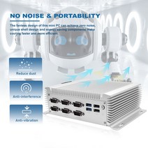 미니컴퓨터 PC 노트북 팬리스 산업용 인텔 코어 i5 i7 윈도우즈 10 HDMI VGA, 8.16GB RAM 256 SSD - i74500U