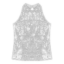 성가대복 성가대가운 찬양 십대 소녀 반짝이 스팽글 무대 공연 조끼 합창단 재즈 댄스 의류 파티 경연을 위한 민소매 중공 AliExpress, Silver+8