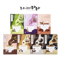 [트윈스몰] 홈카페 타이거mama 흑당밀크티 블랙티 핫초코 녹차라떼 코코넛라떼 쿠키앤크림 타로라떼 커피 라떼 10T, 블랙티라떼10T