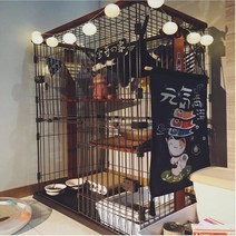 고양이 케이지 하우스 켄넬 초대형 철 대형 반려묘, 12