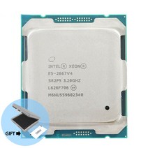 제온 E5 2667 V4 CPU 프로세서 8 코어 3.2GHz 25MB L3 캐시 135W SR2P5 LG 호환 호환A 2011-3, 한개옵션0