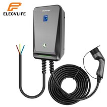 전기차 충전기 한국형 케이블 전기 자동차 충전 스테이션 유형 케이블 레벨 단계 스마트 용 차량용 충전기, 7kw