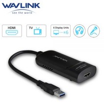 Wavlink-USB 3.0 To HDMI 멀티 모니터 비디오 그래픽 어댑터 HD 1080p 출력 외부 비디오 카드 어댑터 DP 디스플레이 윈도우 맥, USB 3.0-HDMI DVI