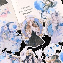 스티커컬러링북 15pcs 별자리 소녀 스티커 공예 및 스크랩북 스티커 어린이 장난감 책