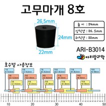 과학 실험용 고무캡 고무마개 8호 초등 조립키트 방과후수업 초등교구 실기재료 실험실 과일전지실험 교구