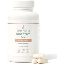 Terra Health Essentials 소화기 보조 IBS 아밀라아제 프로테아제 글루코아밀라아제 감소(1병 30캡슐)