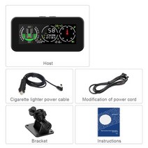 GPS측량기 거리계산 경계측량 28GC 경사계 나침반 속도계 자동차 HUD 헤드 업 디스플레이 GPS 과속 경보 오, 한개옵션0