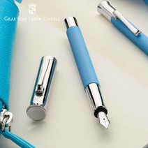 그라폰 만년필 기로쉐 걸프 블루, 펜촉:F-기본촉(145281), 단품