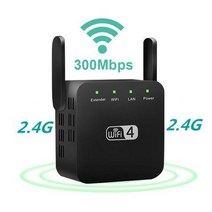 와이파이확장기 무선 wifi 와이파이 리피터 익스텐더 2.4G 5G 부스터 증폭기 신호 300Mbps TV 박스, [03] Black American