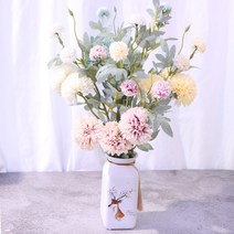 퐁퐁국화 알리움 가지 조화 도매, 03_민트