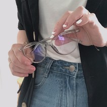 코지브릭 겔시 투명 안경 (그레이)