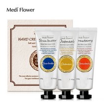 스페셜 핸드크림 3종세트/쉐어버터+오트밀+스트로베리, 쇼핑백만