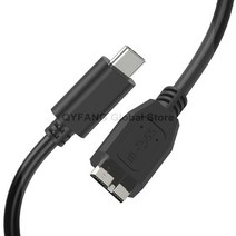 마이크로 B 케이블 USB3.1 하드 디스크 케이블 유형 C USB3.0 USB C 마이크로 B 케이블 (삼성 Seagate WD HDD SSD 외장형 하드 드라이브 케이블 용), CHINA_0.5m | Black