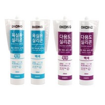 오공 욕실 실리콘 방수 투명 실리콘 백색 다용도 주방 싱크대 실리콘 300ml (투명 백색 택1), 제품선택, 욕실용 백색, 1개