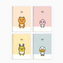 아이콘스 카카오프렌즈 스프링 연습장, 튜브, 8개입