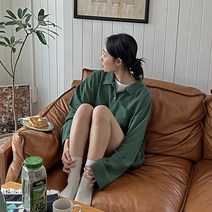핫핑 레트로카라 루즈핏긴팔티셔츠