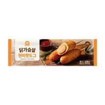 미트리 닭가슴살 현미 핫도그 100g, 1개