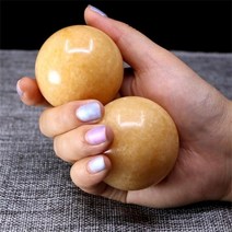천연옥 스톤마사지 옥돌마사지 찜질돌 지압볼 마사지볼 손목운동 스트레스 완화 명상, 석양의 붉은 옥