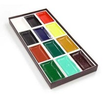 송정필방 봉황 안채물감(사각) 12색