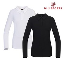 엠유스포츠 카라 스캘럽 제에리 티셔츠 MU21522TL01