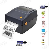 영수증사진기 포토프린터 Xprinter 라벨 바코드 프린터 열영수증 UPS DHL 메이커용 USB 블루투스 20-100m, 03 BK USB_02 미국 플러그