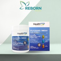 뉴질랜드 헬스업 폴리코사놀 오메가3+비타민D 200캡슐, 1통