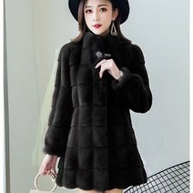 밍크코트 겨울코트 털 모피코트 인조 여자 아우터