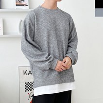 [신속상품] 빅사이즈 골지 니트티 1P 밑단 레이어드 옆트임 joilkoi98*51932493xG
