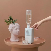 페트병 미니 냉온수기 생수통 생수 정수기 사무실 집, 4 오렌지