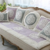 슈가레이스 쇼파패드 4인용 레이스 소파방석