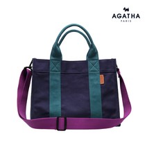 캔버스 배색 텀블러백 AGT211-535