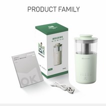 휴대용 350ML 5 IN 1 전기 커피 메이커 우유 차 기계 거품기 110V 220V 자동 주방 블렌더 홈 DIY Cafeteira, green_CHINA | AU