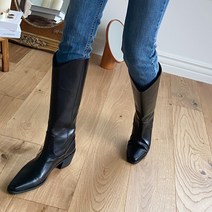 여성 퓨셀미 V컷 웨스턴 롱부츠