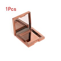 파우더케이스 파우더 화장품 용기 미러 메이크업 파우더 빈 상자와 홍당무 광장, [01] 1Pcs