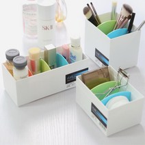화장대 화장품 뷰티용품 수납 칸막이 수납함 여대생 디자인 소품 바구니, 3번 와이드 투명