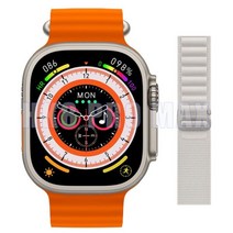 뮤직복싱기계HK8 프로 최대 스마트 워치 49mm 2.12 인치 AMOLED 화면 상쾌율 NFC Smartwatch 울트라 시리즈, 09 add alpine white