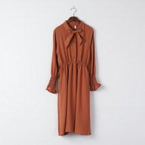 BLANC# 메리 리본 미디 원피스