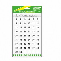 숫자스티커(307/백색)F414