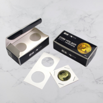 동전수집 케이스 앨범속지 50p 기념 주화 보관 종이 동전 모으기 수집, 33mm