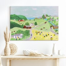 더 아트 컴퍼니 그랜마 모지스 따뜻 힐링 명화그림 액자 행복 그림 아이방 카페 홈데코 거실 사무실 매장 인테리어 50종 1-25, 15. GM-이삭