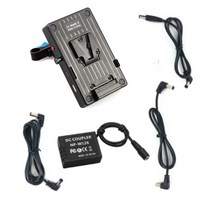 V마운트 플레이트 전원 공급 장치 C타입 D 탭 USB DC 15mm 로드 클램프 W126 더미 배터리 후지 X T30 II 용, 한개옵션0