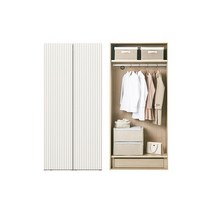 한샘 아트월 루버옷장 100cm(높이216cm) 행거형B타입, B형 머쉬룸그레이(B)