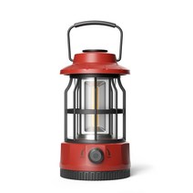 아름조이 초경량 레트로 LED 캠핑랜턴, 레드