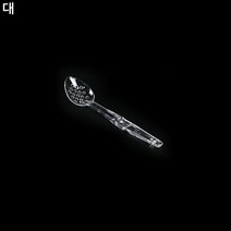 PC 업소용 뷔페 샐러드 투명 타공 스푼 서빙스푼